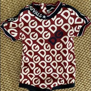 Dolce & Gabbana Onesie with White DG Print